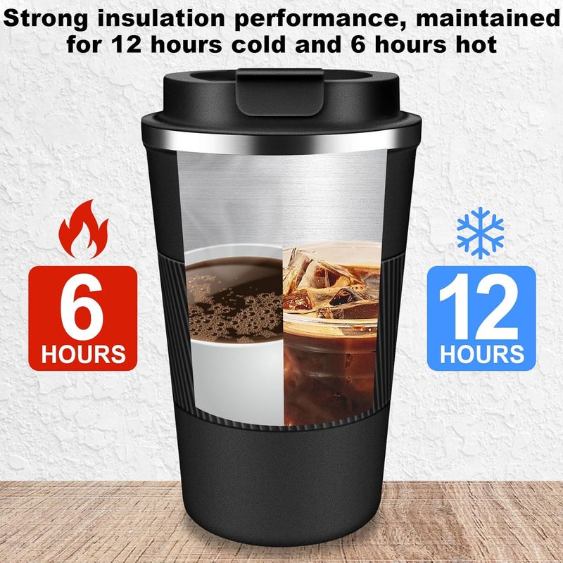 LCKDHM Insulated Travel Coffee Cup with Leak Proof Lid,To Go Camping Stainless Steel Vacuum Coffee Mug, Reusable Coffee Tumblers Hot & Cold Drinks Gifts Multiple Sizes and Colors - Image 4
